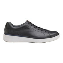 Load image into Gallery viewer, Black With White Sole Johnston And Murphy Men&#39;s XC4 Foust Lace To Toe Waterproof Leather Casual Sneaker Side View
