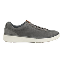 Load image into Gallery viewer, Grey With White Sole Johnston And Murphy Men&#39;s XC4 Foust Lace To Toe Waterproof Nubuck Casual Sneaker Side View
