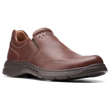 Load image into Gallery viewer, Mahogany Lace Clarks Men&#39;s Un Brawkeylace Leather Casual Slip On Profile View
