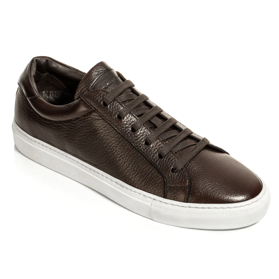 TMoro Brown With White Sole To Boot New York Men's Sierra Leather Casual Sneaker
