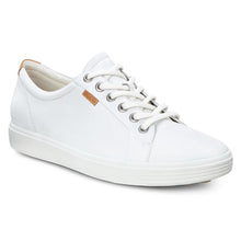 Load image into Gallery viewer, White Ecco Women&#39;s Soft 7 Leather Casual Sneaker Profile View
