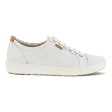 Load image into Gallery viewer, White Ecco Women&#39;s Soft 7 Leather Casual Sneaker Side View
