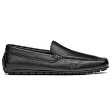 Load image into Gallery viewer, Black To Boot New York Men&#39;s Key Largo Leather Slip On Loafer Driver Side View
