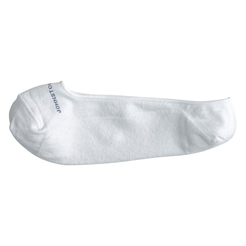 White Johnston And Murphy Men's Loafer Low Cut Socks