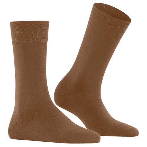 Tawny Tan Falke Women's Sensitive Berlin 47476 Calf Length Wool Blend Socks