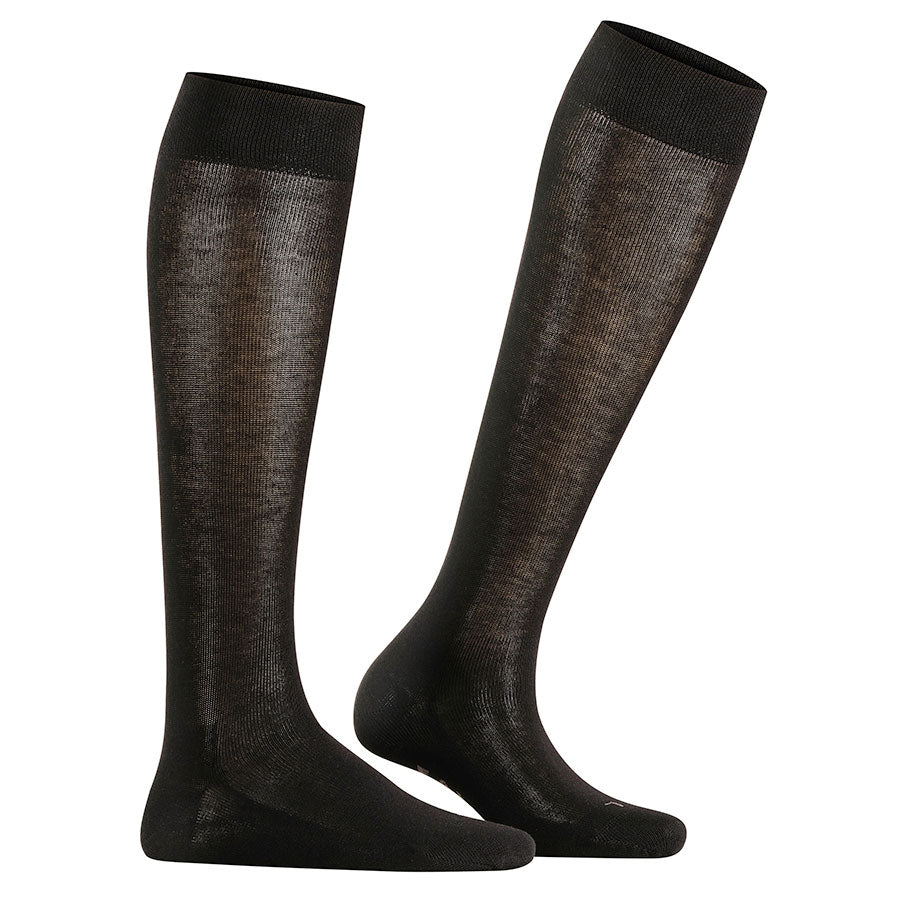 Black Falke Women's Sensitive London 47626 Cotton Knee High Socks
