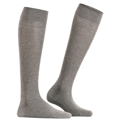 Brownish Grey Falke Women's Sensitive London 47626 Cotton Knee High Socks
