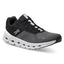Load image into Gallery viewer, Eclipe Frost Black Grey ON Men&#39;s Cloudrunner Mesh Athletic Running Sneaker Medium Width Profile View

