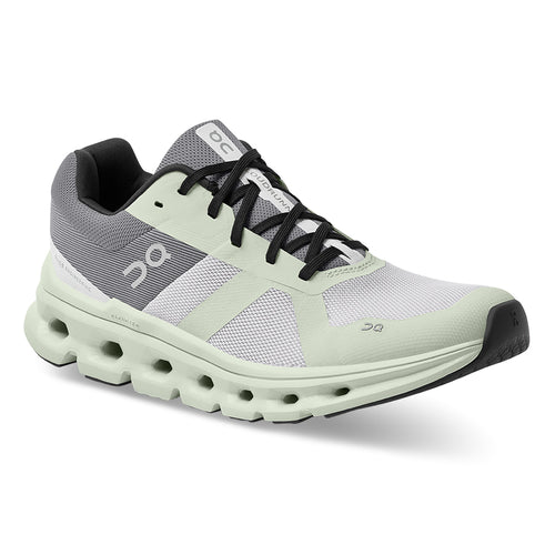 Frost Grey With Aloe Light Green ON Women's Cloudrunner Mesh Athletic Running Sneaker