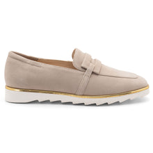 Load image into Gallery viewer, Beige Sand Ara Women&#39;s Laura Casual Suede Loafer Side View
