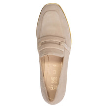 Load image into Gallery viewer, Beige Sand Ara Women&#39;s Laura Casual Suede Loafer Top View
