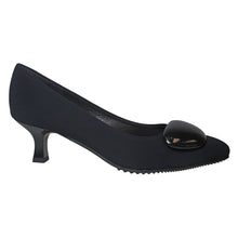 Load image into Gallery viewer, Black Brunate Women&#39;s Lilly Microfiber Dressy Pump Side View
