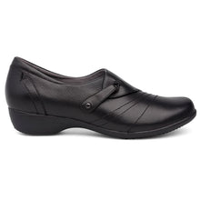 Load image into Gallery viewer, Black Dansko Women&#39;s Franny Leather Casual Loafer Side View
