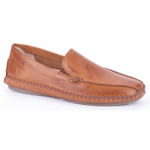 Brandy Tan With Grey Sole Pikolinos Women's Jerez 578 Leather Loafer