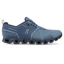 Load image into Gallery viewer, Metal Navy Blue On Men&#39;s Cloud 5 Waterproof Fabric Athletic Sneaker Side View
