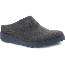 Load image into Gallery viewer, Charcoal Grey With Blue Sole Dansko Women&#39;s Lucie Wool Clog Profile View

