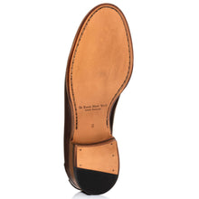 Load image into Gallery viewer, Bruciato Brown To Boot New York Men&#39;s Levanzo Leather Penny Loafer Sole View
