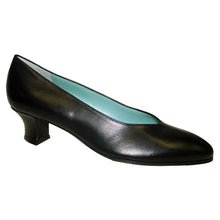 Load image into Gallery viewer, Black Thierry Rabotin Women&#39;s Rose Leather Pump Profile View
