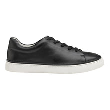 Load image into Gallery viewer, Black With White Sole Johnston And Murphy Women&#39;s Callie Lace Casual Sneaker Side View
