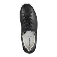 Load image into Gallery viewer, Black With White Sole Johnston And Murphy Women&#39;s Callie Lace Casual Sneaker Top View
