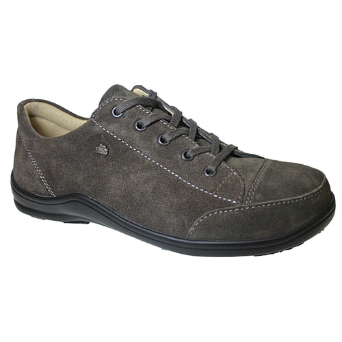 Grey With Black Sole Finn Comfort Women's Soho Nubuck Casual Sneaker
