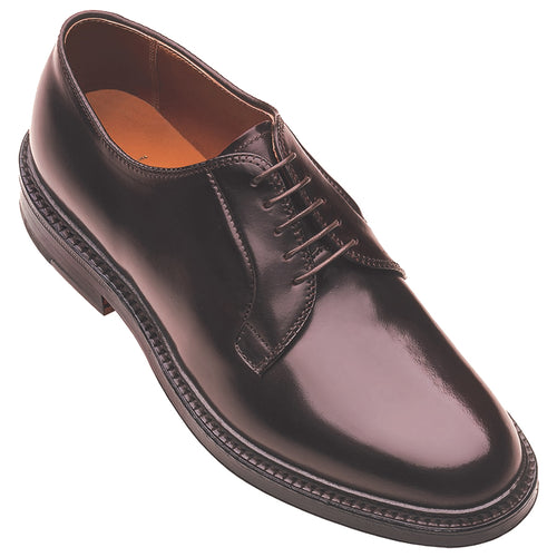 Cordovan Brown Alden Men's 990 Plain Toe Dress Leather Oxford