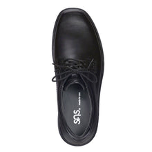 Load image into Gallery viewer, Black SAS Men&#39;s Ambassador Leather Casual Oxford Top View
