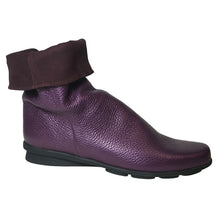 Load image into Gallery viewer, Purple With Black Sole Arche Women&#39;s Archette Leather Low Bootie Side View
