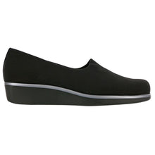 Load image into Gallery viewer, Black With Grey Trim SAS Women&#39;s Bliss Synthetic Casual Slip On Side View
