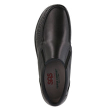 Load image into Gallery viewer, Black SAS Men&#39;s Side Gore Leather Casual Loafer Top View
