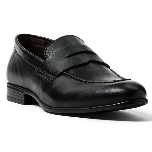 Black GBrown Men's Cannon Leather Dress Penny Loafer