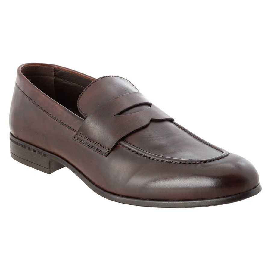 Burgundy Brown GBrown Men's Cannon Leather Dress Penny Loafer