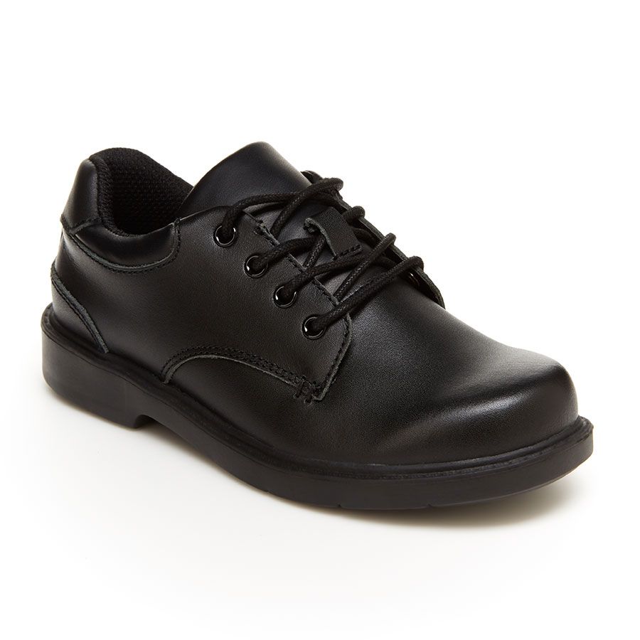 Black Stride Rite Boy's SR Murphy Leather Oxford Sizes 13 to 13.5 and 1 to 6 Medium And Wide Width