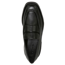 Load image into Gallery viewer, Black Vince Women&#39;s Robin Leather Penny Loafer Top View

