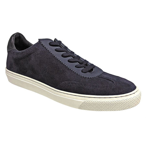 Navy With White Sole GBrown Men's Flight Suede Casual Sneaker