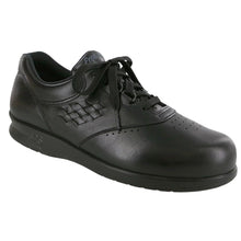Load image into Gallery viewer, Black SAS Women&#39;s Freetime Leather Walking Shoe Profile View
