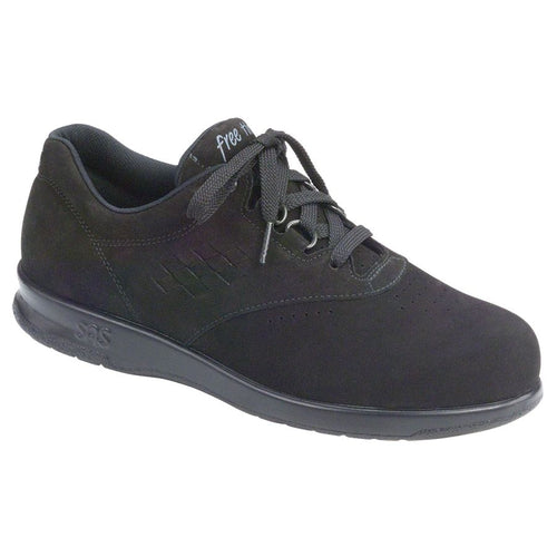 Charcoal Black SAS Women's Freetime Nubuck Walking Shoe Profile View