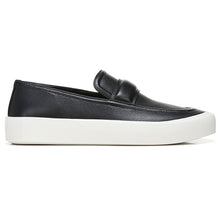 Load image into Gallery viewer, Black With White Sole Vionic Women&#39;s Ghita Leather Casual Slip On Side View

