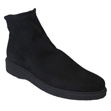Load image into Gallery viewer, Noir Black Arche Women&#39;s Joeloo Nubuck Zippered Ankle Boot Profile View
