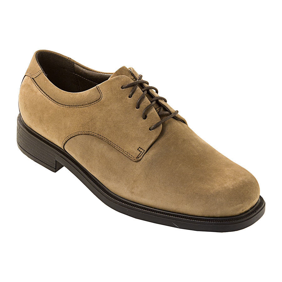 Light Brown With Black Sole Rockport Men's Margin Nubuck Casual Oxford