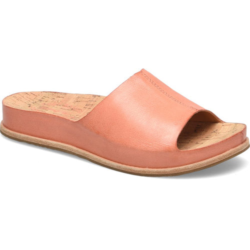 Orange Tan Kork Ease Tutsi Leather Sandal Slide