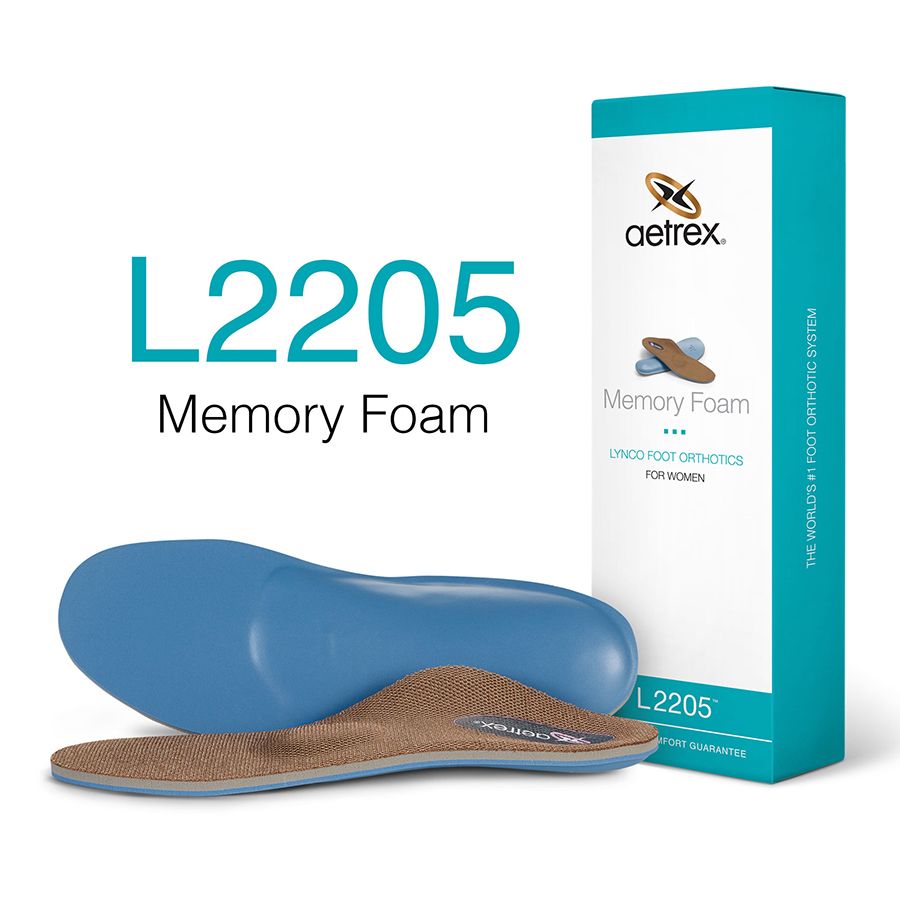 Aetrex Women's Lynco L2205 Cupped Memory Foam Orthotics