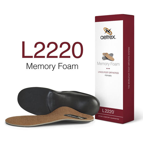 Aetrex Men's Lynco L2200 Posted Memory Foam Orthotics