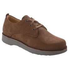 Load image into Gallery viewer, Brown With Grey Sole Samuel Hubbard Men&#39;s Free Nubuck Casual Oxford Profile View
