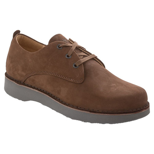 Brown With Grey Sole Samuel Hubbard Men's Free Nubuck Casual Oxford Profile View
