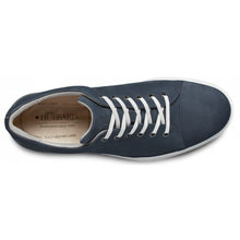 Load image into Gallery viewer, Navy With Grey Sole Samuel Hubbard Men&#39;s Fast Nubuck Casual Cap Toe Sneaker Top View
