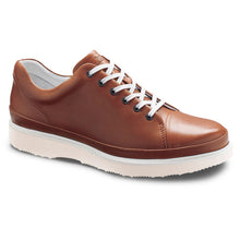Load image into Gallery viewer, Tan With Beige Sole Samuel Hubbard Men&#39;s Fast Leather Casual Cap Toe Sneaker Profile View
