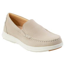 Load image into Gallery viewer, Beige With White Sole Samuel Hubbard Men&#39;s Blue Skies Nubuck Casual Slip On Profile View
