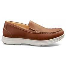 Load image into Gallery viewer, Saddlebag Tan With White Sole Samuel Hubbard Men&#39;s Blue Skies Leather Casual Slip On Side View
