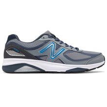 Load image into Gallery viewer, Marble Grey With Blue And White New Balance Men&#39;s M1540MB3 Suede And Mesh Sneaker Side View
